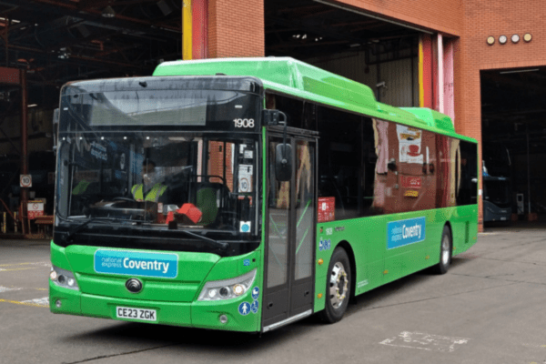 National Express Coventry to trial Yutong E12 electric single decker bus