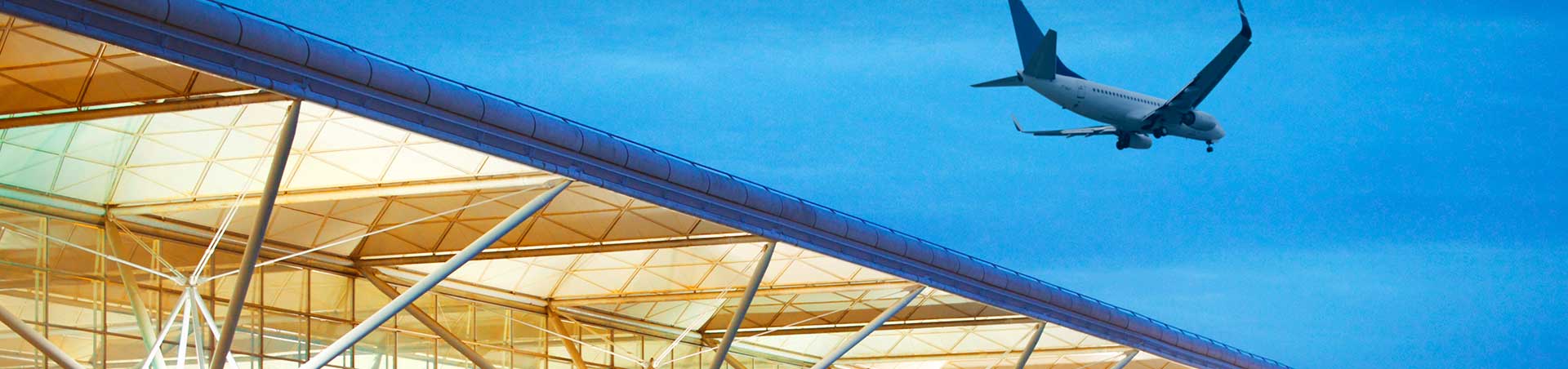 Plane flying from Stansted Airport