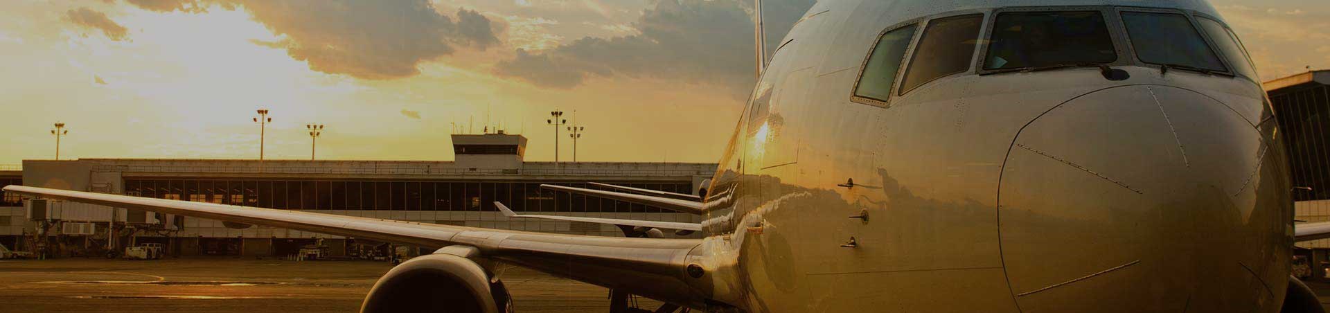 Plane on runway