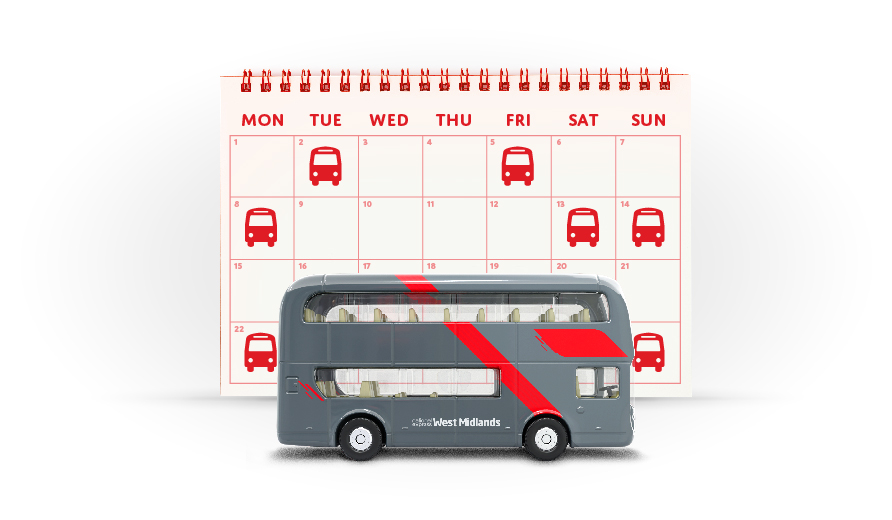Flexible tickets / platinum bus with calendar