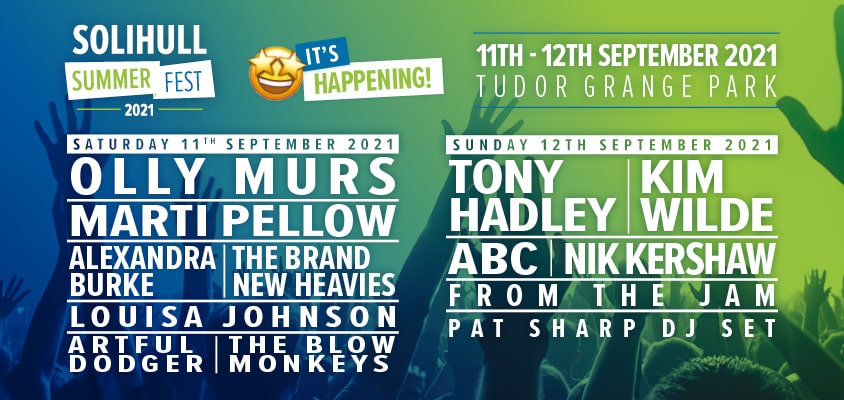 WIN tickets to The Solihull Summer Festival 2021